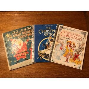 Vintage Golden Books, Children's Books, Christmas Golden Books, 1949, 1980, 1983